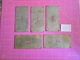 Modellbau Baustellenzubehör Stahlplatten Set 1