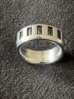 My Steel Edelstahlring Gr. 18.50(59)Onyx Original