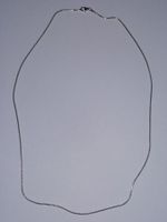 Silber Halskette Rohdiniert 60cm