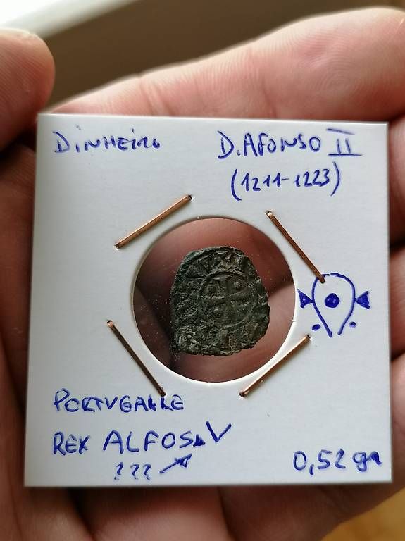 Tutti le monete: D. Afonso II - Dinheiro. Portugal – Usato da Weiningen TG venduto da NumisBila 2