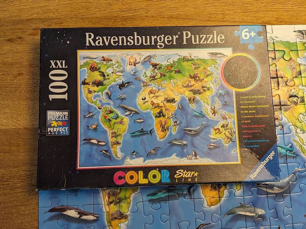 Ravensburger Puzzles: Ravensburger Puzzle - Tierische Weltkarte – D'occasion à Bonstetten par introwertyk 1
