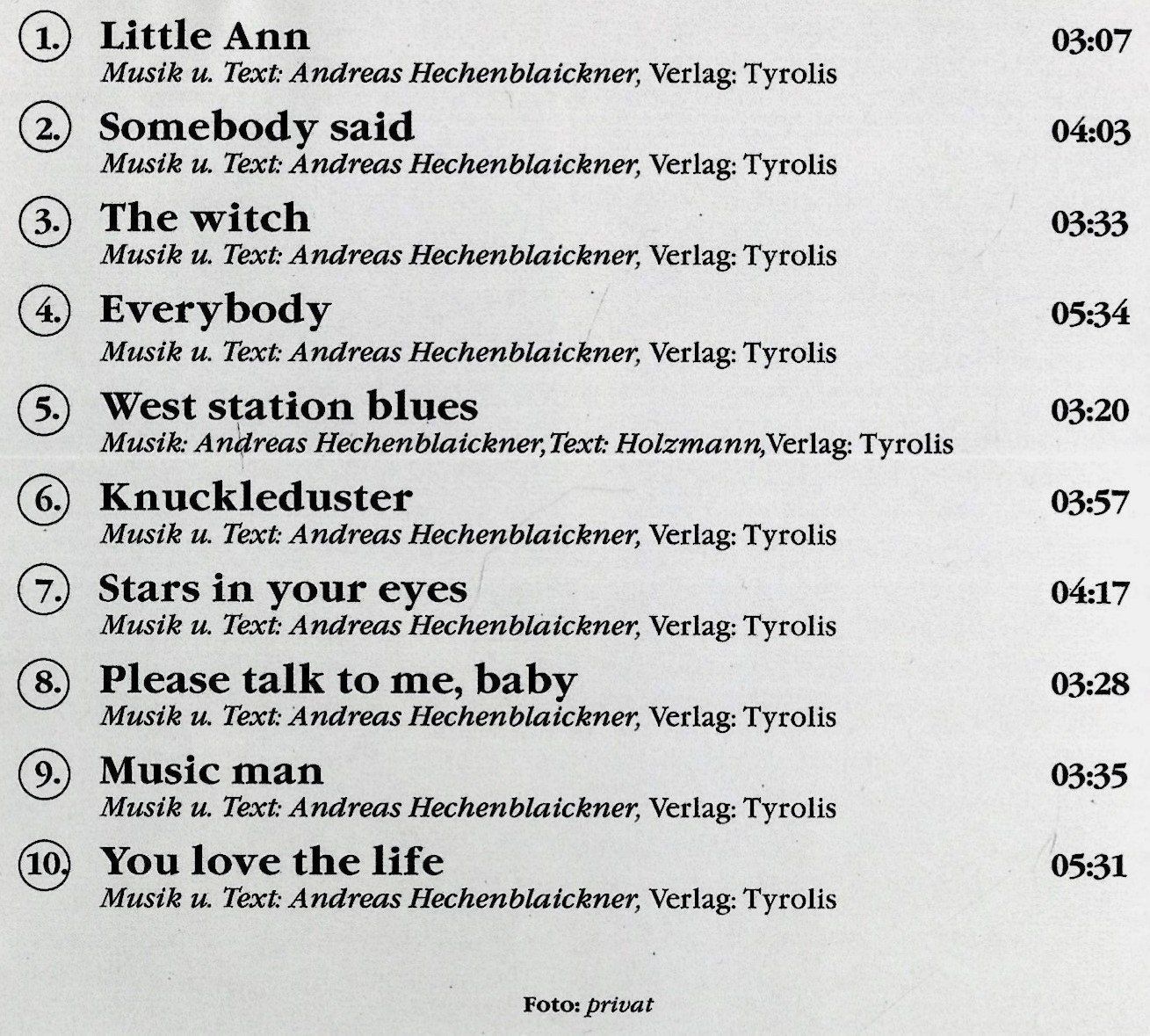 CDs: Bluesknacker LAPIDAR  Andreas Hechenblaickner Blues Rock CD – Gebraucht aus Kandergrund von Sososo 3