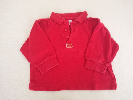 Baby Boy Langarmshirt Fagottino Gr. 74 6-9Mt Rot 100% Baumwo