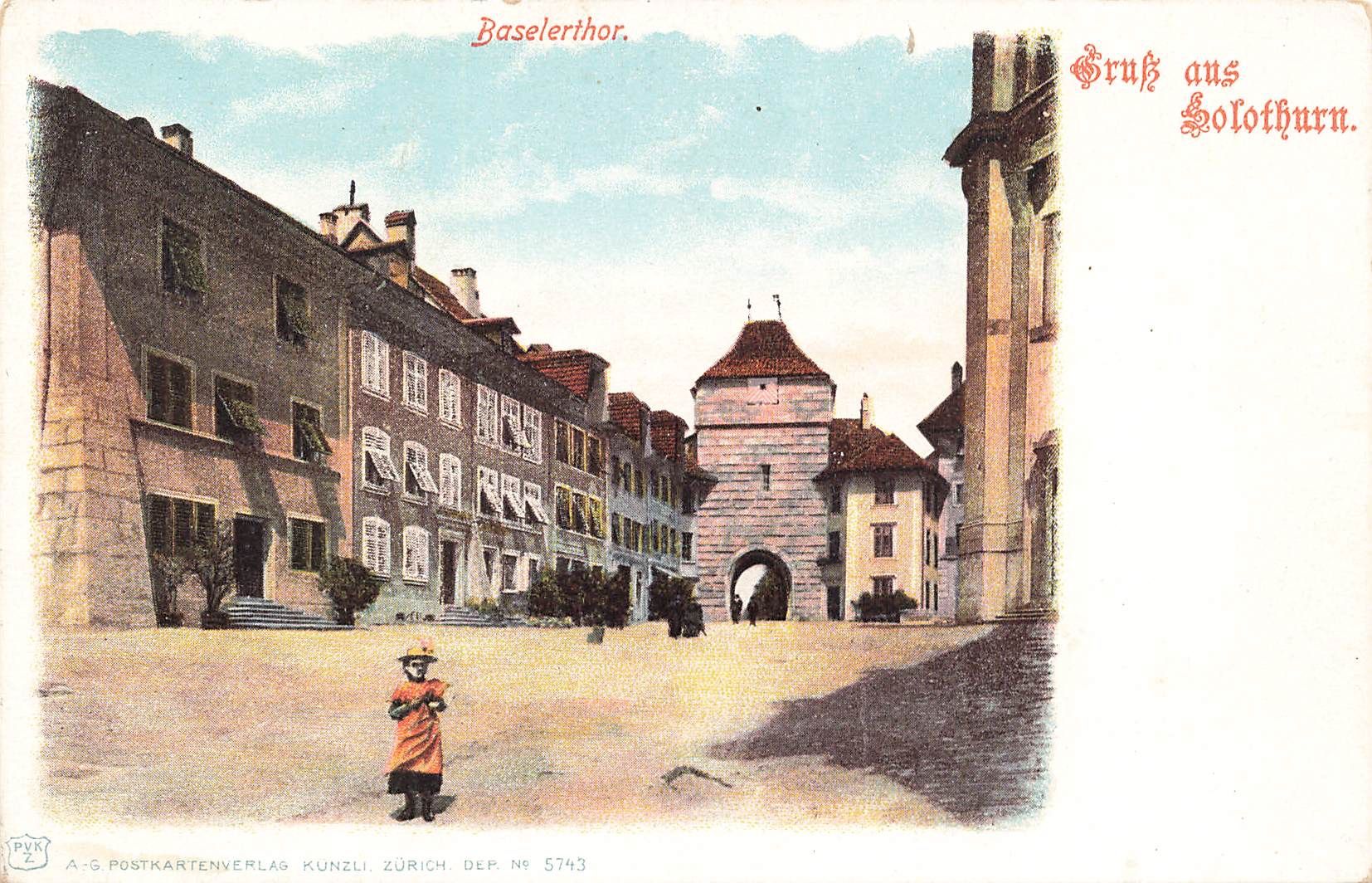Ansichtskarten: Solothurn SO Baseltor – Gebraucht aus Biasca von Blenio71