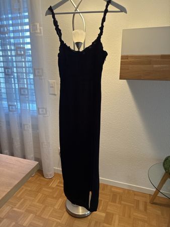 Damen Kleid schwarz Maxilänge Grösse XXS 
