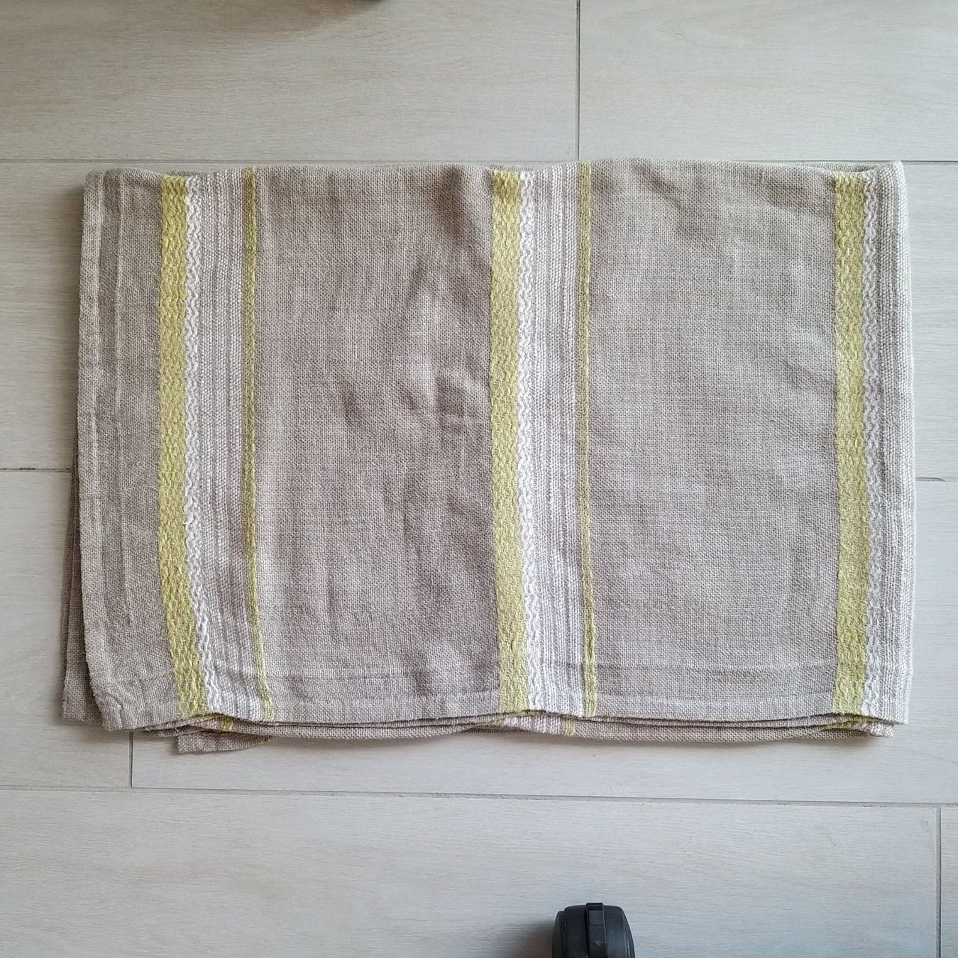 Sonstige Tischwäsche: Nappe en lin rayée 100x140 cm – Gebraucht aus Onnens VD von Bleuet06
