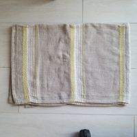 Nappe en lin rayée 100x140 cm