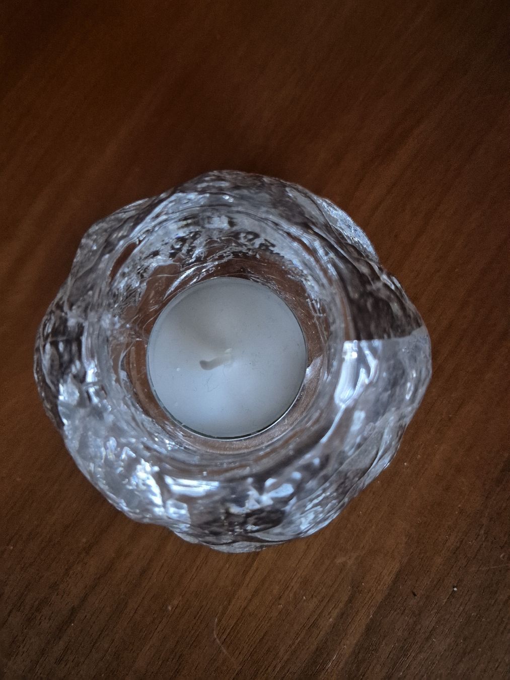 Glasi Hergiswil Tutte le decorazioni: , Teelichthalter, aus dickem Glas – Usato da Baden venduto da Katzenbaum27 2