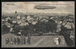 Wörishofen, Luftschiff Zeppelin in voll