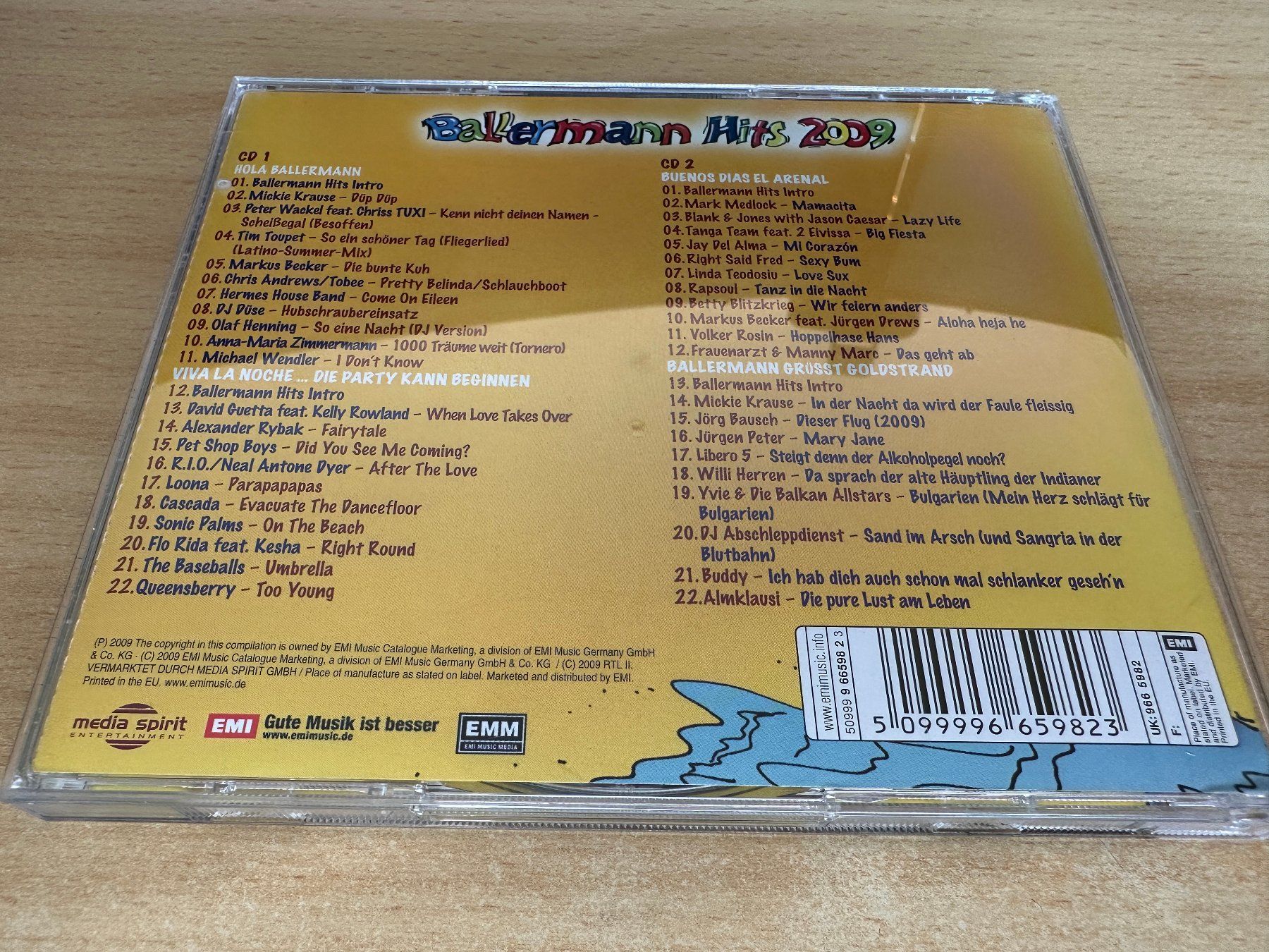 CD: U9 Various – Ballermann Hits 2009 - 2 CD – Usato da Rikon im Tösstal venduto da Alpenmutz 1