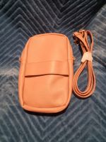 Tasche rosa Lederimitat neu mit Riemen Grösse 10x17cm