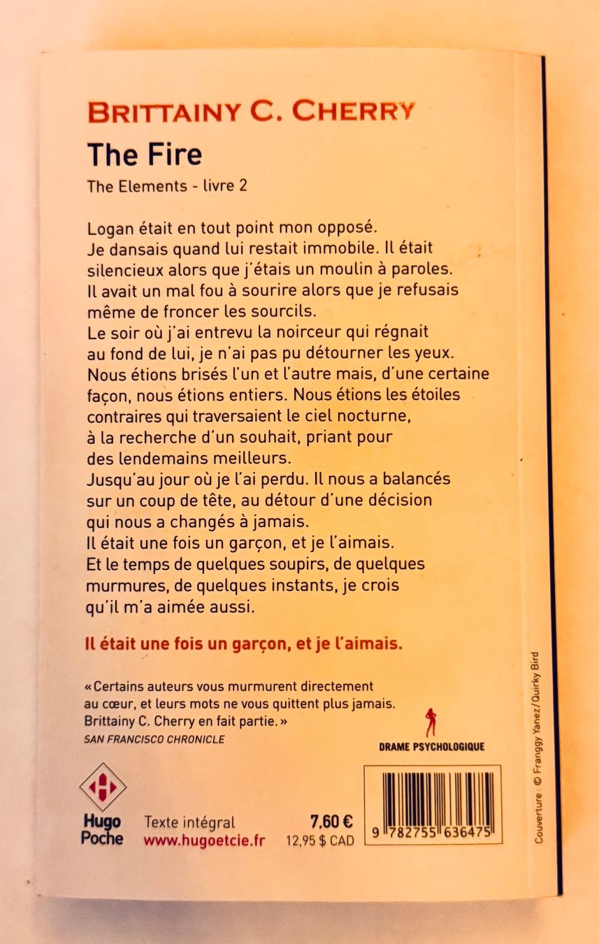 Libri: The Elements de Brittainy C. Cherry (Tomes 1 & 2) – Nuovo (secondo la descrizione) da Neuchâtel venduto da Elipshop 4