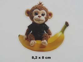 AFFLI mit BANANE - Acryl - Magnet - Neu - 8,2x8cm