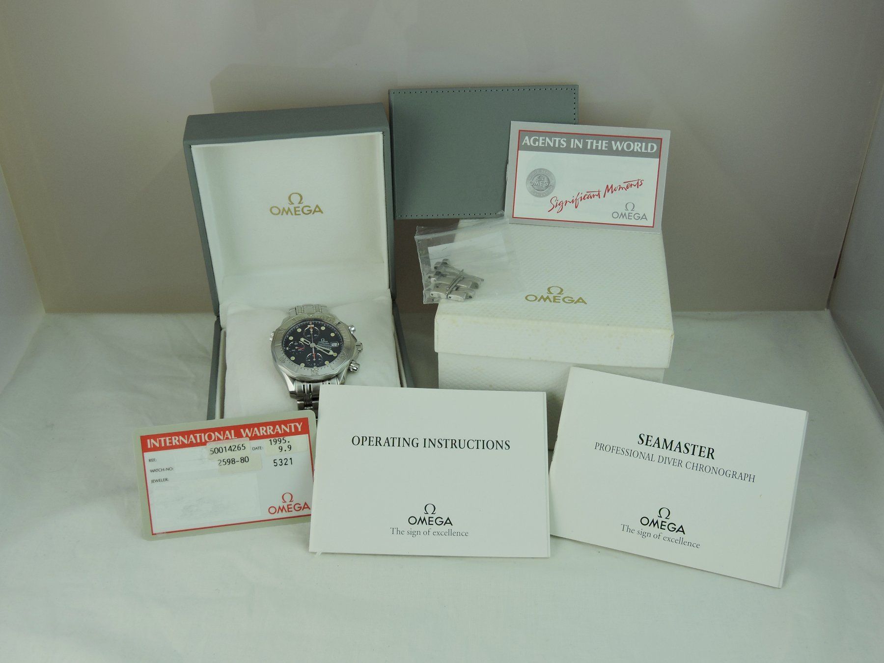 Omega Orologi: 1995 Omega Seamaster 300M Chrono - Serviced, Box & Papers – Usato da Bern venduto da Vintage-Oyster 3