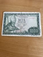 1000 Pesetas 1965 Banco de Espana Geldschein