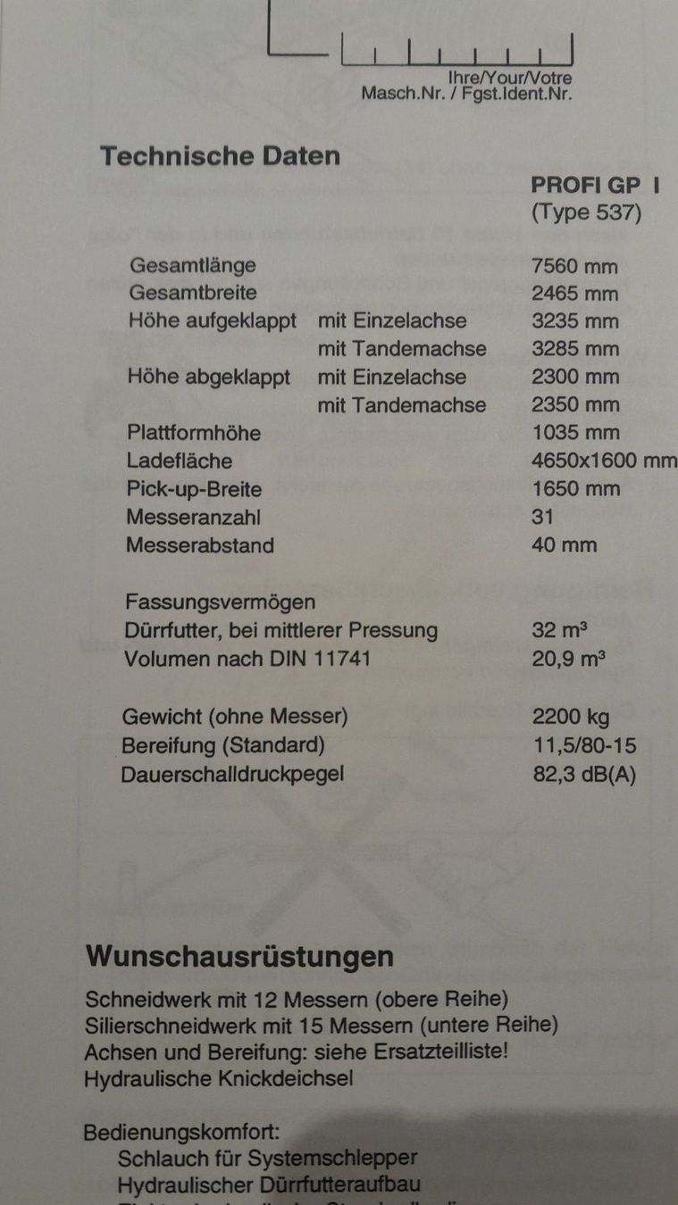 Tutte le macchine: Ladewagen Pöttinger GP1 – Usato da Römerswil LU venduto da Munzli44 6