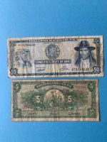 PERU - BANCO CENTRAL - 50 Soles 1976, 5 Soles 1963 (2 Notes)