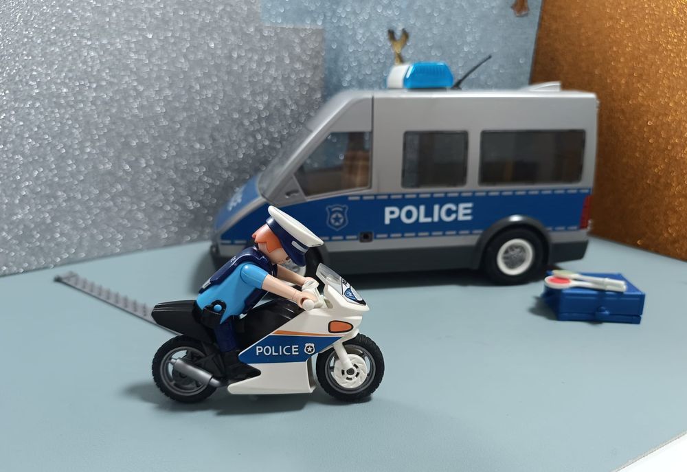 Faszinierend Playmobil Motorrad Polizei Ebenbild
