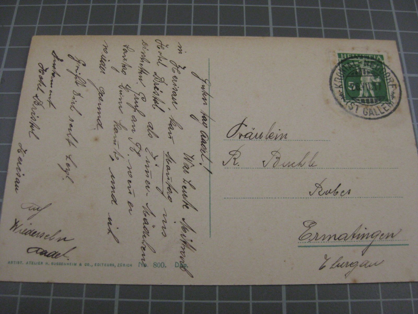Cartoline postali: AK Herisau Bahnhof – Usato da Malters venduto da Marosko 1