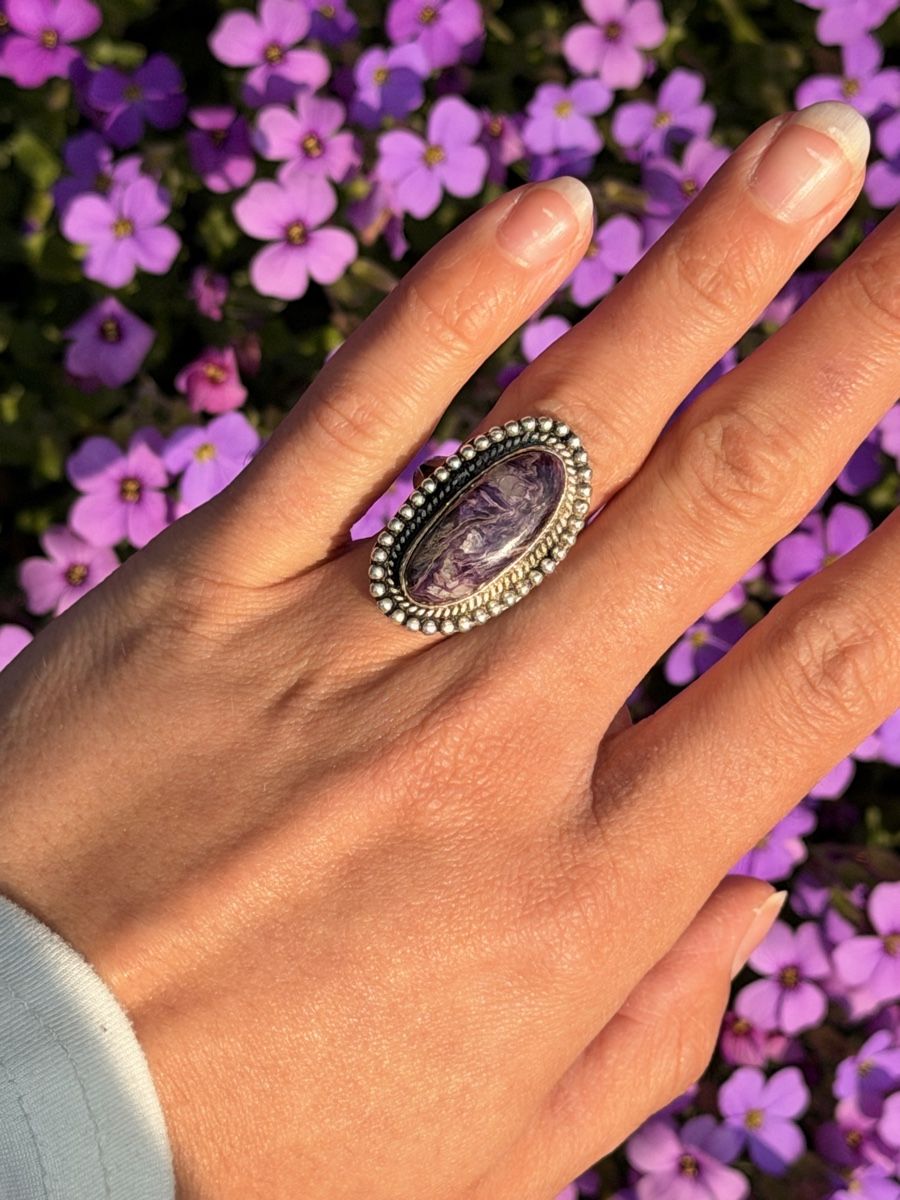Anelli: bague en charoïte  – Nuovo (secondo la descrizione) da Clarens venduto da ki.pierre