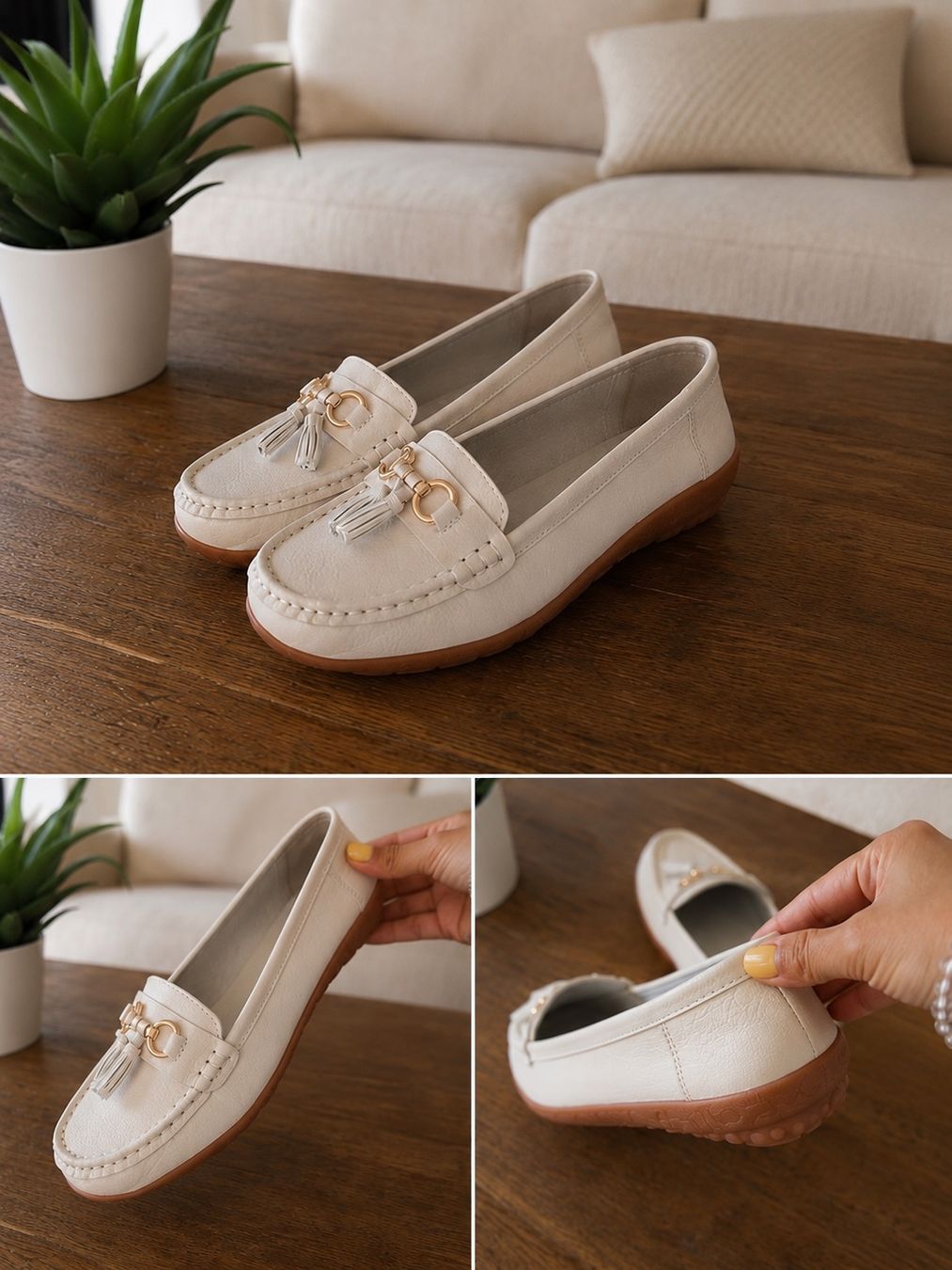 Scarpe da donna: Mocassins Damen weiss NEU Gr.39 – Nuovo e nell'imballaggio originale da Härkingen venduto da manu301295