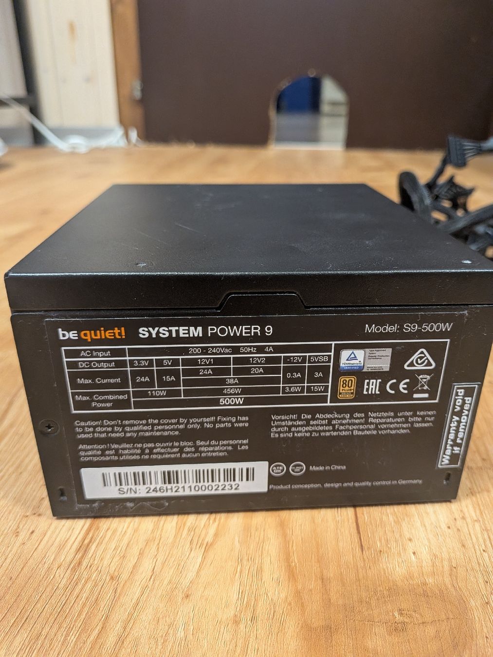 beQuiet! Elektronikbauteile: 500 Watt bequiet! System Power 9 Netzteil – Gebraucht aus Sumiswald von Nick_Stalder