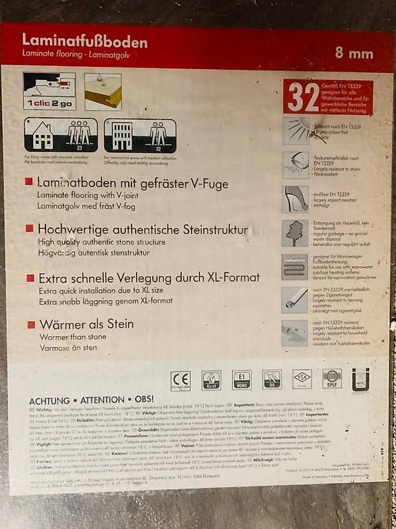 Rivestimenti per pavimenti: Laminat Fussboden  – Nuovo e nell'imballaggio originale da Oberterzen venduto da swi_l8wt 4