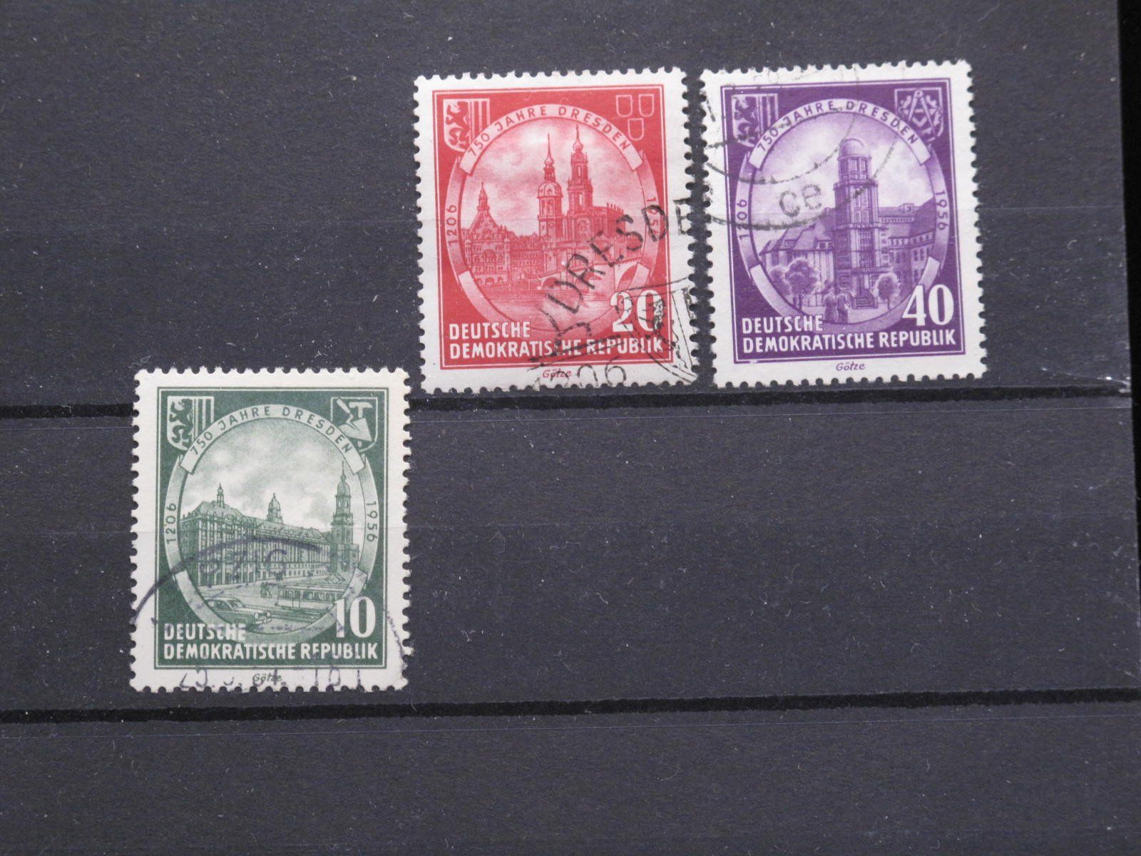 Alle Briefmarken: DDR 1956 Dresden 750Jahre  gest. – Gebraucht aus Wil SG von fva01