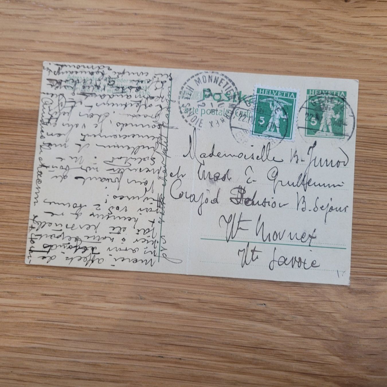 Ansichtskarten: GS Hte Savoie Genève 1912 – Gebraucht aus Biel/Bienne von Destockweb