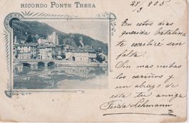 AK Ponte Tresa Ricordo - Argentina 1905. RARA!