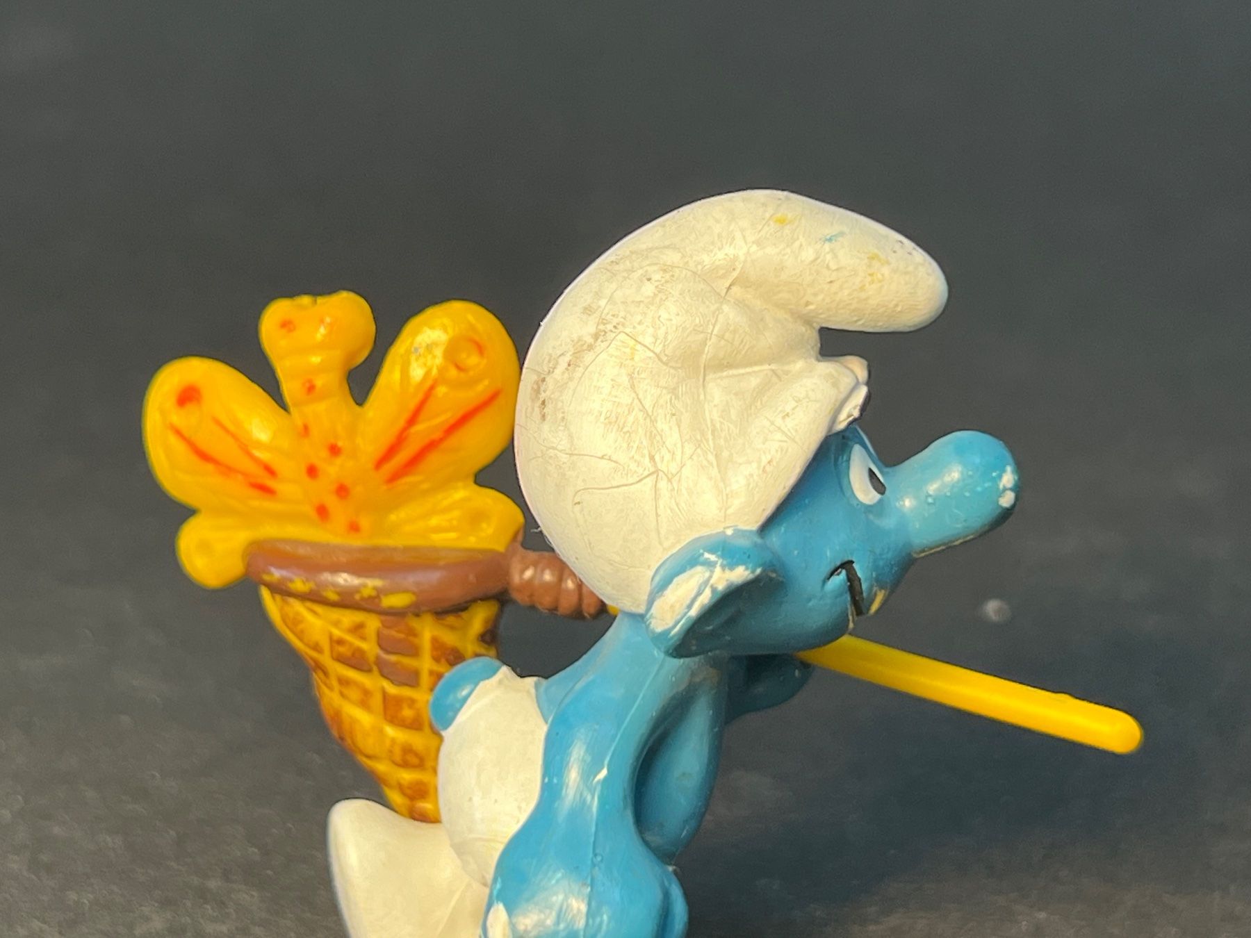 Schleich Statuette: Schleich W. Germany Schlümpfe Schmetterlingsfänger – Usato da Ennetbaden venduto da mapa05 3