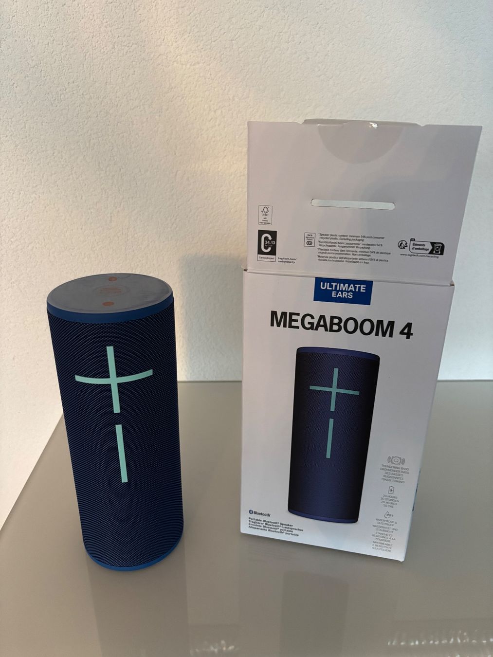 Ultimate Ears Lautsprecher: MEGABOOM 4 Blue, Bluetooth Speaker, Ungebraucht – Neu und originalverpackt aus Wohlen AG von Rocker99