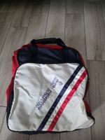 Reisetasche Swiss Ski rot-blau antik retro