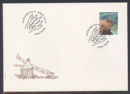 2012, FDC, Sondermarke Biber (Nr. 1421)