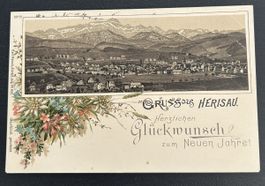 Gruss aus Herisau Litho 