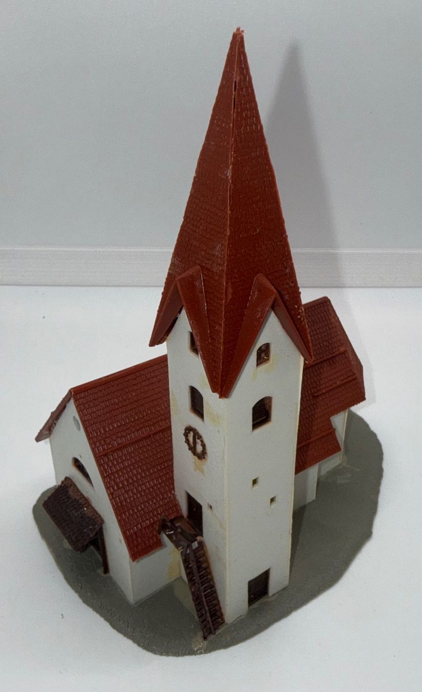Modellini di ferrovie: Haus Spur N Kirche – Usato da Mühledorf BE venduto da ericgrunder_12 2