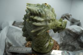 Fribourg   Jade grün   Drachen   10 cm x 9 cm