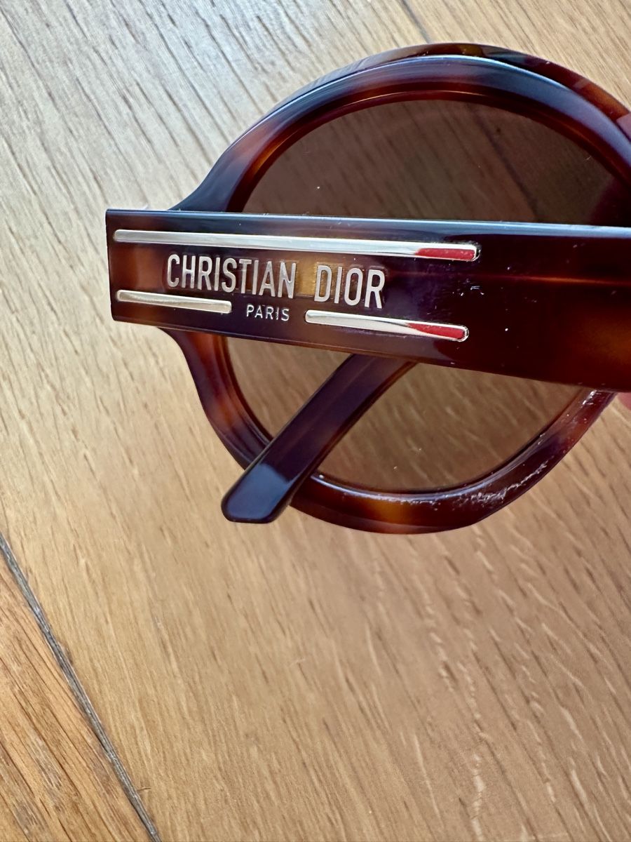 Dior Occhiali & Lenti: Christian Dior Sunglasses, Brown Frame, Round – Usato da Gattikon venduto da Sarahs_Schatzkammer 2