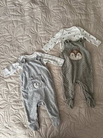 2xOveralls mit Body