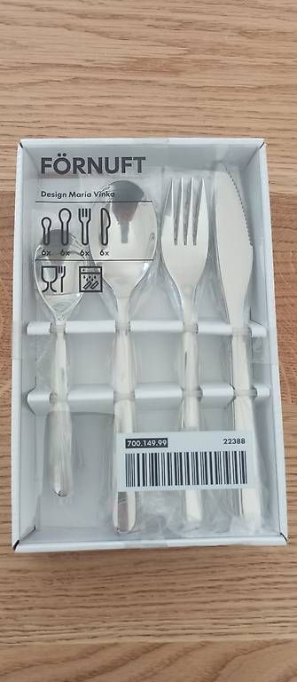 Set di posate: FÖRNUFT Besteck 24-tlg. – Nuovo e nell'imballaggio originale da Schlieren venduto da cas_yw5s