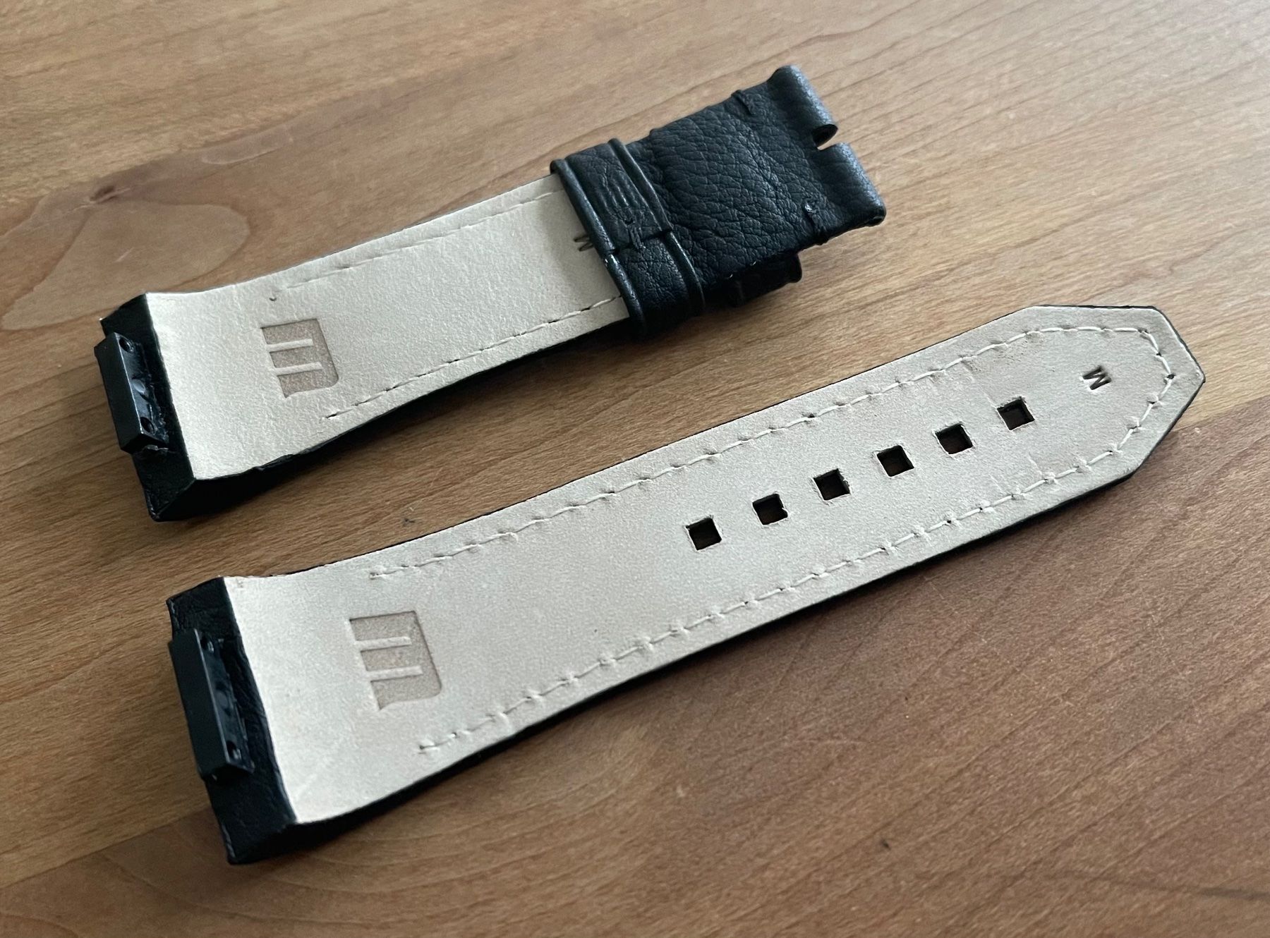 Wyler Bracciali & Braccialetti: Original WYLER Code R Chronograph Lederarmband Grösse M – Nuovo (secondo la descrizione) da Embrach venduto da Canderau 4