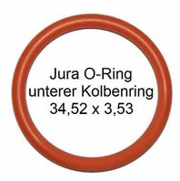 20 x Jura Kolben O - Ring unten (Silikon) / 051