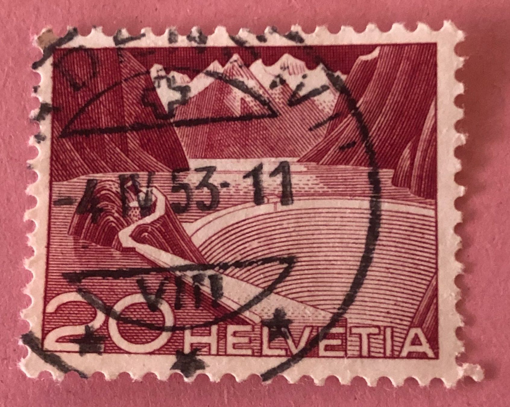 Alle Briefmarken: Nr.301 A  mit Vollstempel – Gebraucht aus Aarau von Billa007