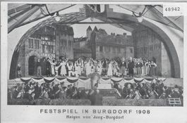 Festspiel in Burgdorf 1908 - Reigen von Jung-Burgdorf