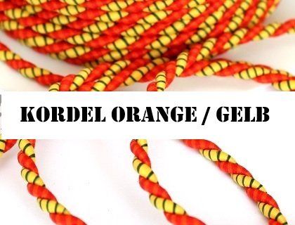 Kit bricolage: Kordel 4mm gelb/orange – Nuovo (secondo la descrizione) da Schlatt TG venduto da mavo85