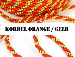 Kordel 4mm gelb/orange