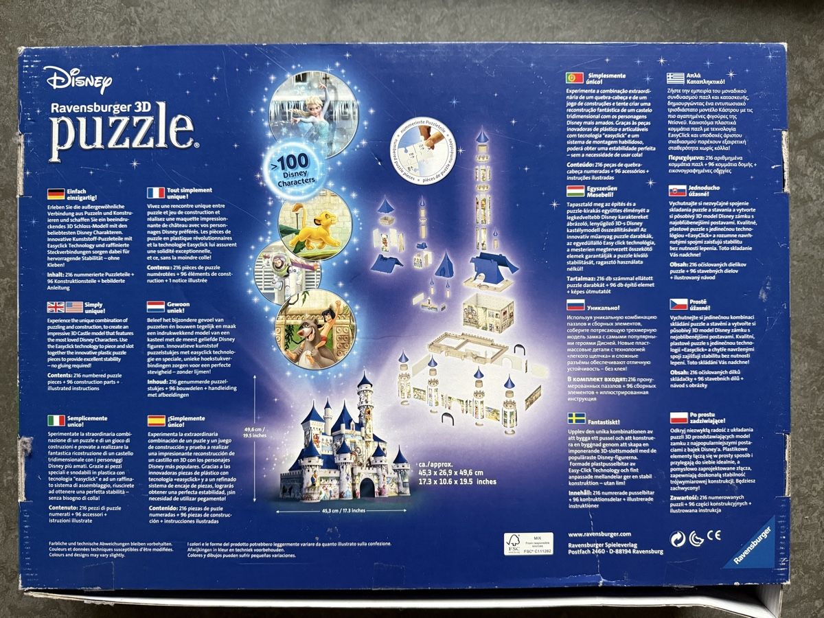 Disney Puzzle: Puzzle Disney 3D Ravensburger – Usato da Zürich venduto da bobiski 2