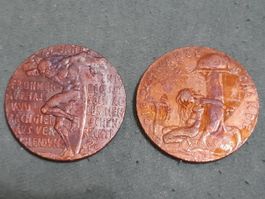 2 German Medals 1920+1921, 36mm
