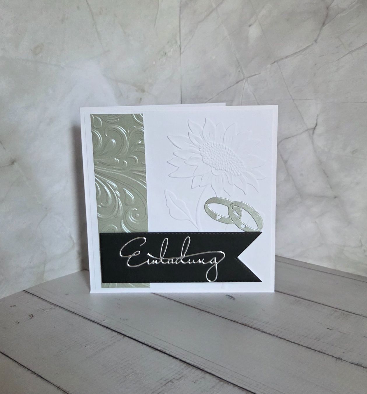 Cartoline: Hochzeitskarte Einladung handgemacht – Nuovo e nell'imballaggio originale da Lostorf venduto da _Venus_