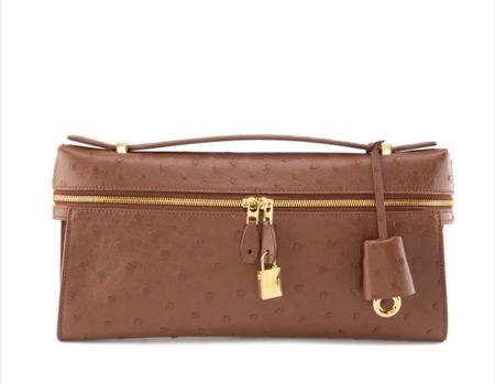 Loro Piana Extra Clutch L29 in Straussenleder